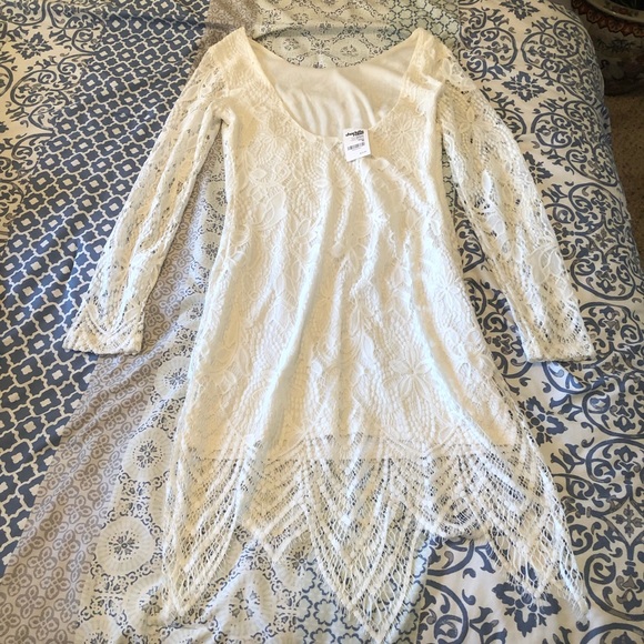 NWT Charlotte Russe White Lace Dress - Picture 4 of 5